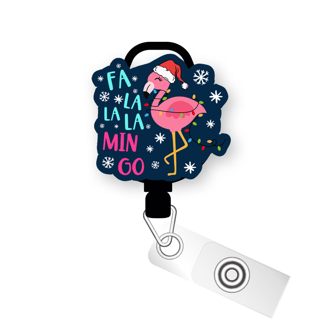 Fa La La Mingo Pop Topper Swapfinity Retractable ID Badge Reel - - Topperswap