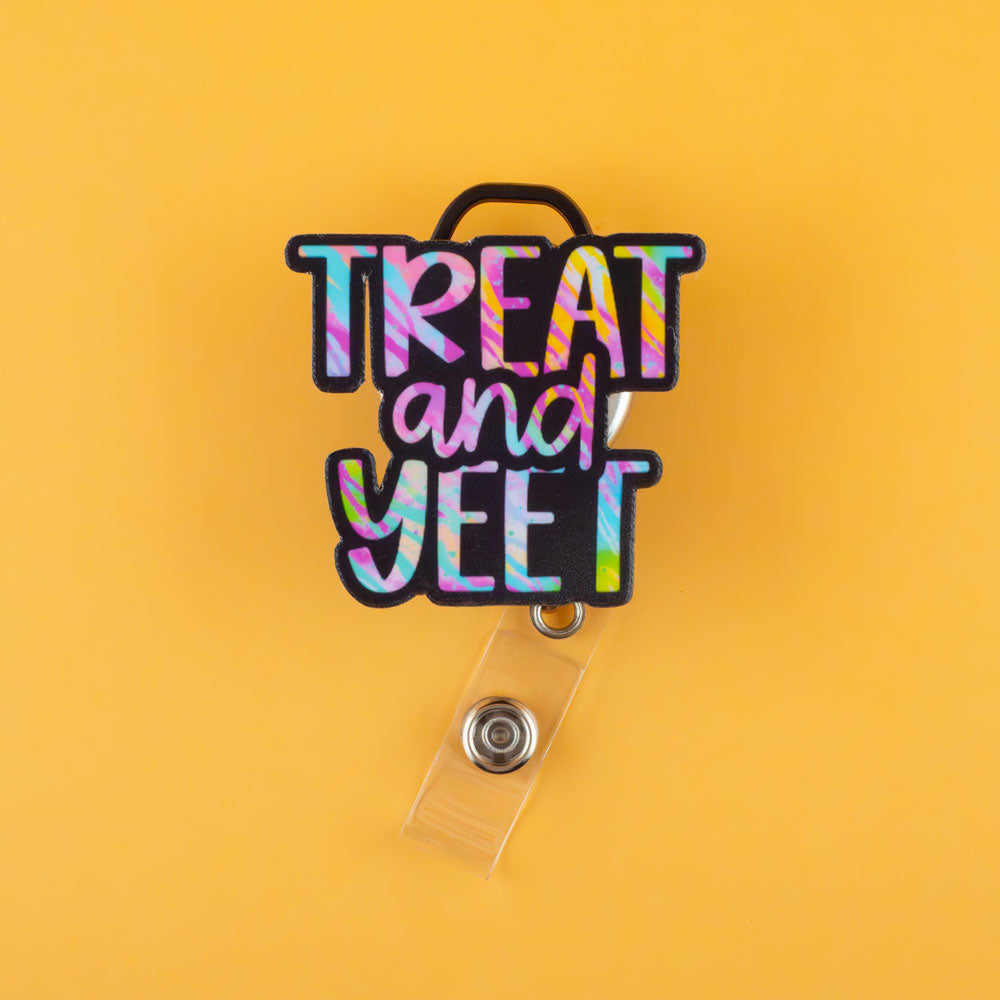 Treat and Yeet Pop Topper Swapfinity Retractable ID Badge Reel - - Topperswap