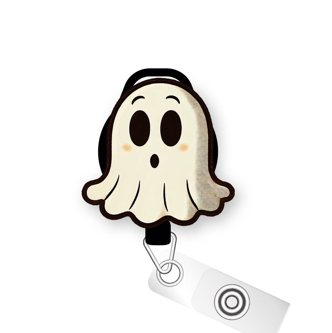 Scaredy Ghost Pop Topper Swapfinity Retractable ID Badge Reel - - Topperswap