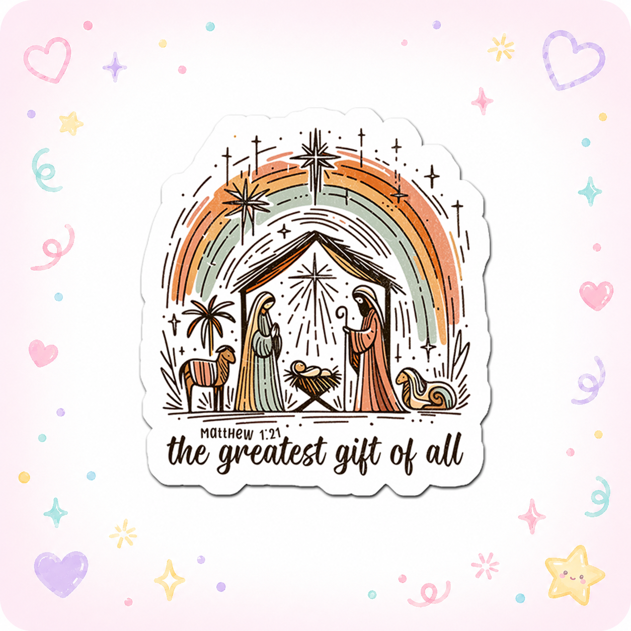 Festive Peace Guru Sticker - - Topperswap