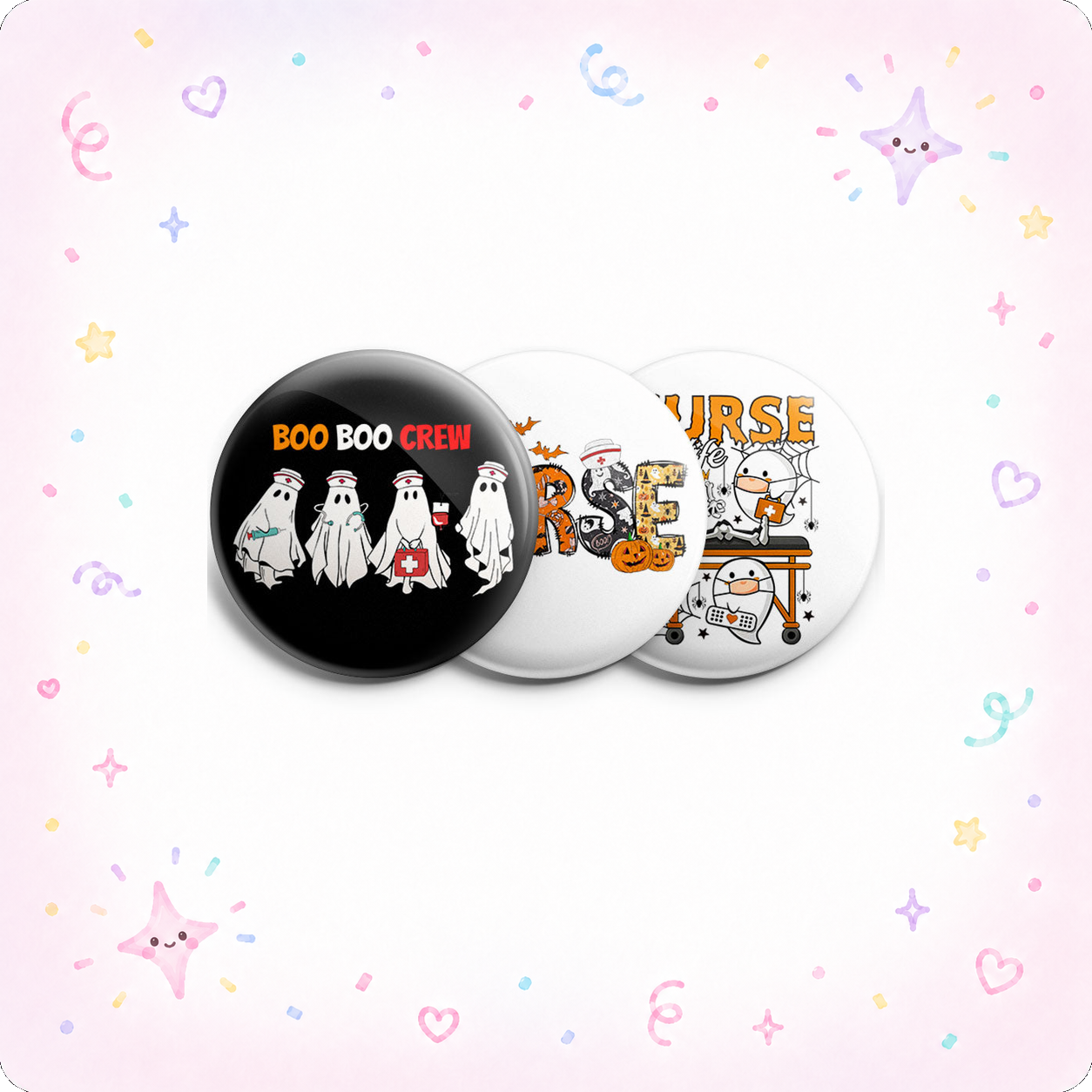 Boo Boo Crew Nurse Topper 3-Pack (Save 5%) - - Topperswap