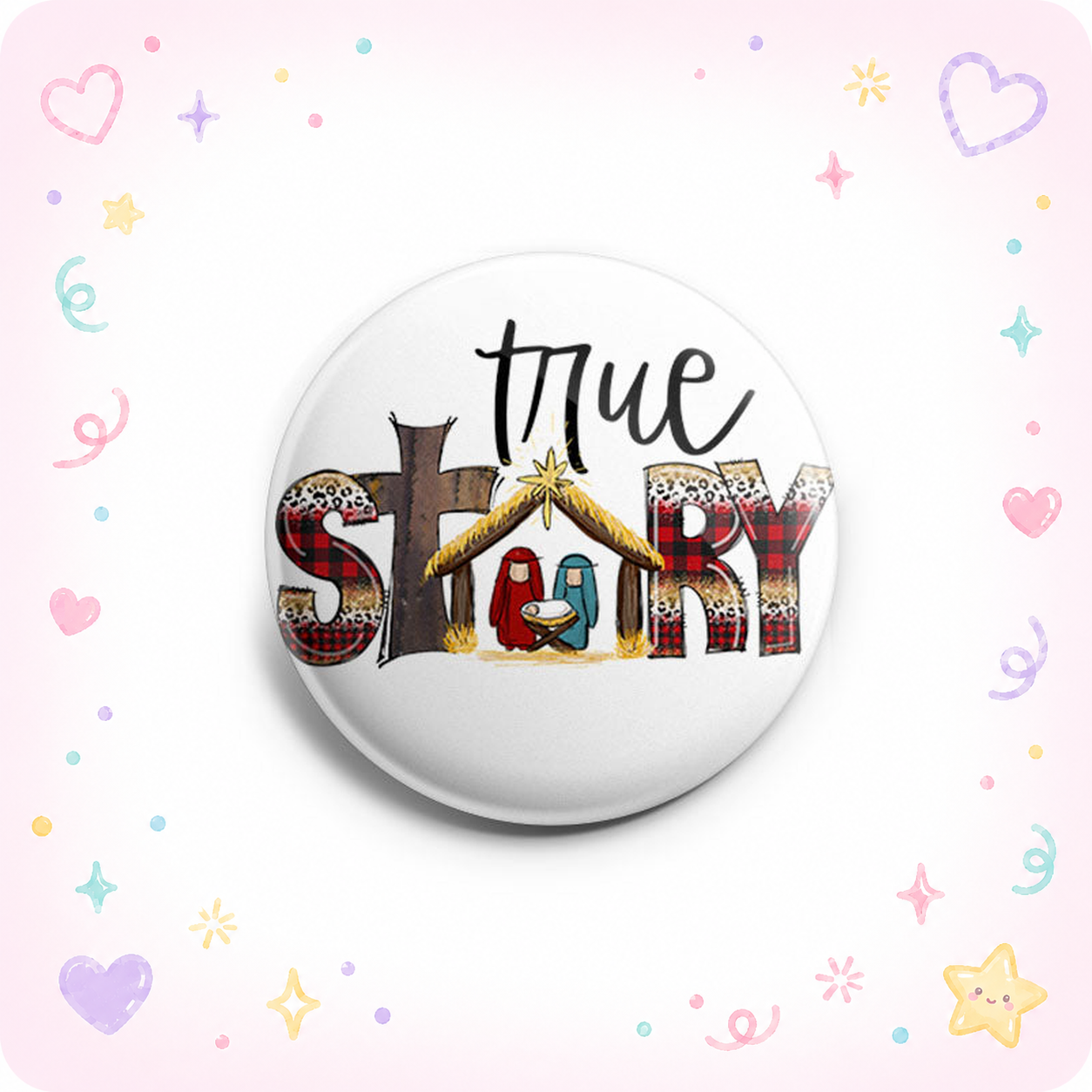 True Story Nativity Scene Topper - - Topperswap