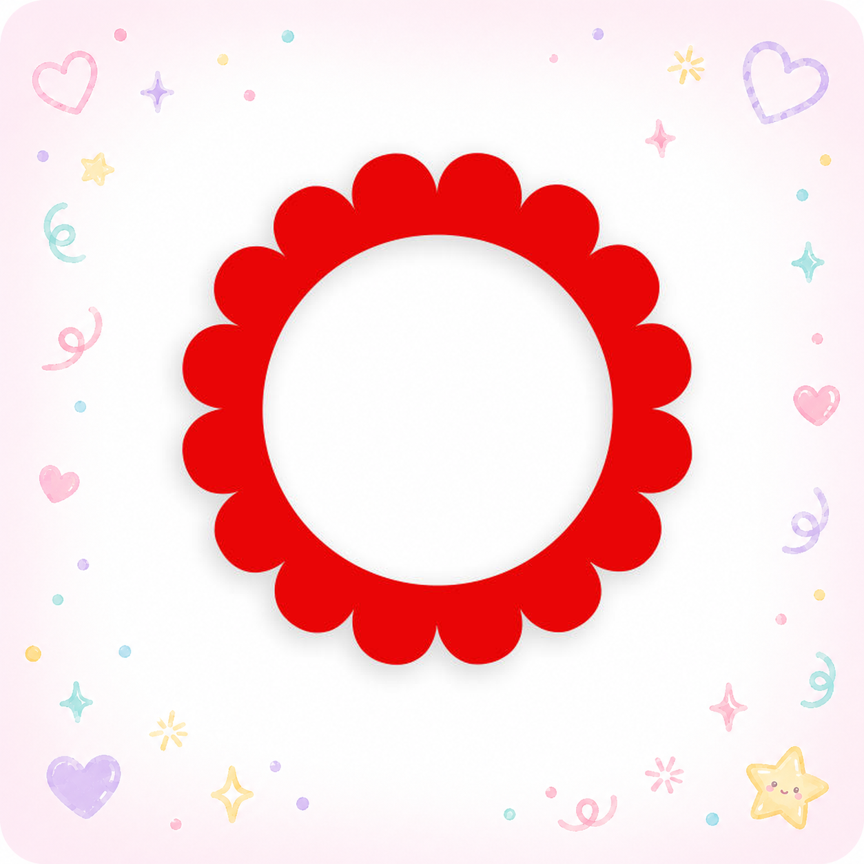 Red Petals Swapfinity Swapper Frame - - Topperswap