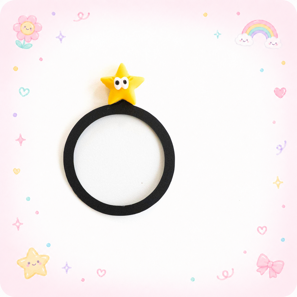 Cute Star Embellishment Swapfinity Swapper Frame - - Topperswap