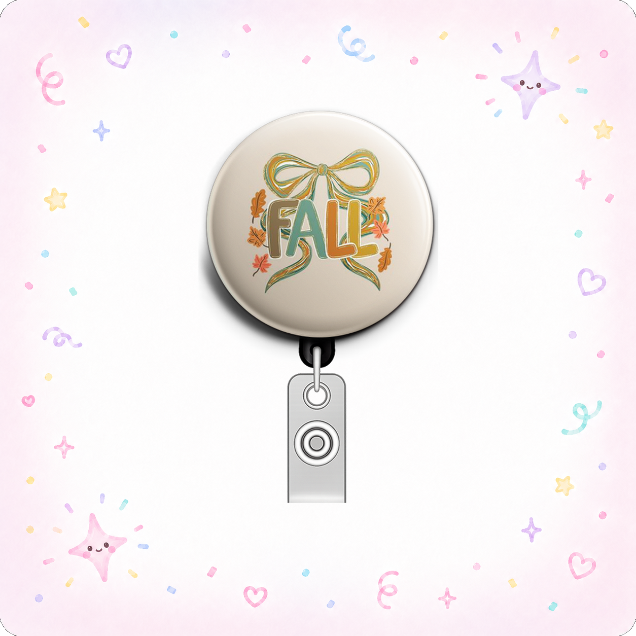 Autumn Swapfinity Retractable ID Badge Reel - - Topperswap