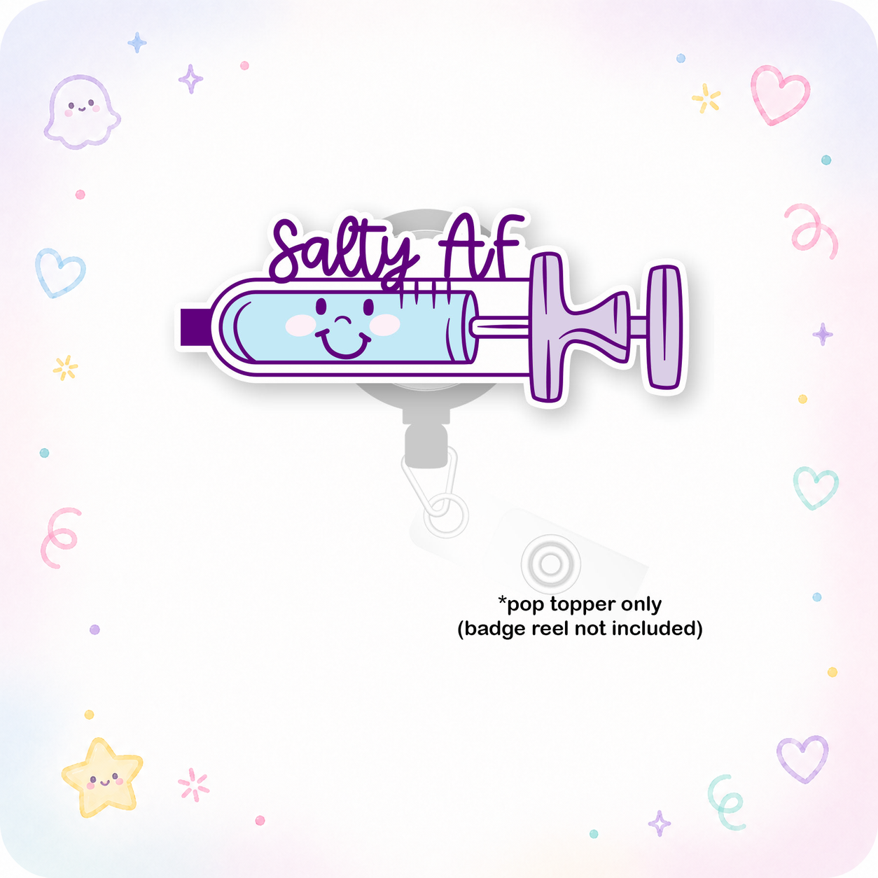 Salty Syringe Pop Topper - - Topperswap