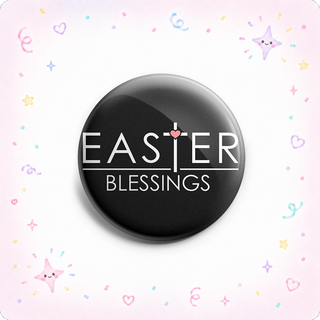 Easter Blessings Heart Cross Topper