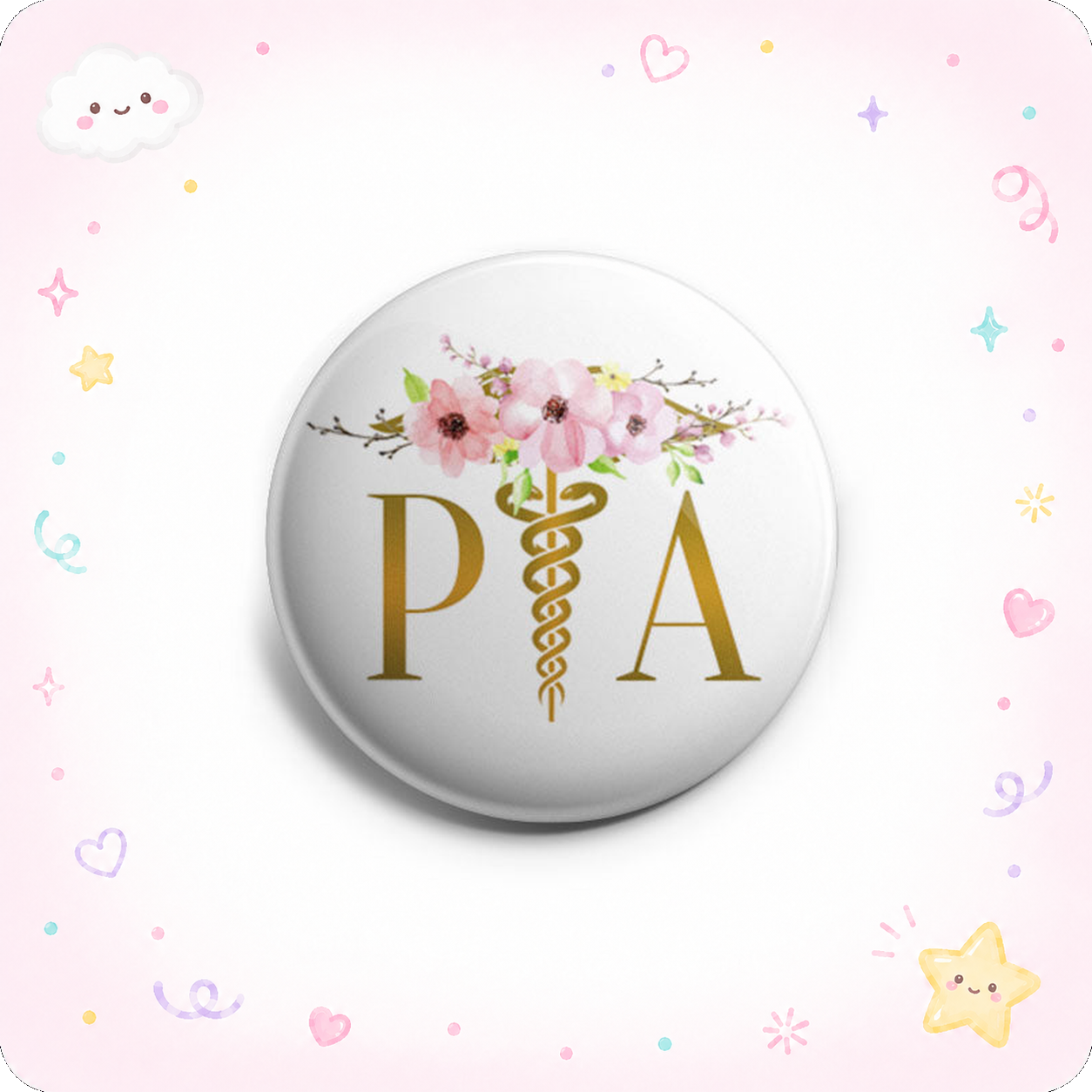 PA Caduceus & Flower Topper - - Topperswap