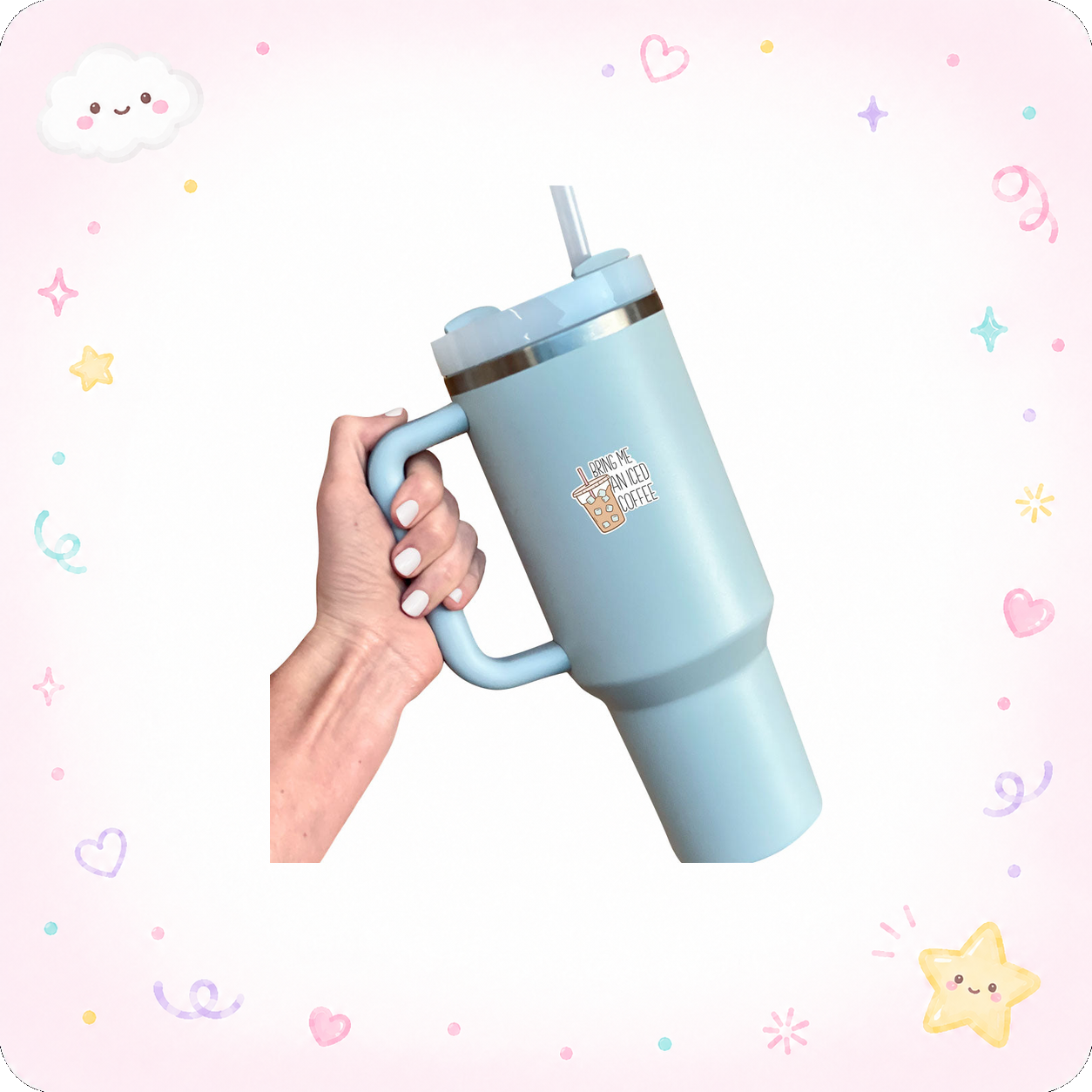 Bring Me Iced Coffee Sticker - - Topperswap