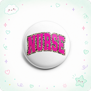 Trendy Pink Leopard Nurse Topper