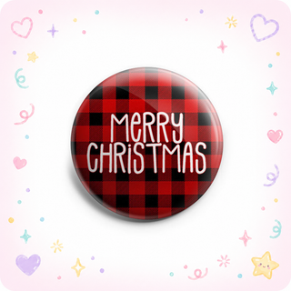 Plaid Merry Christmas Topper - Vault