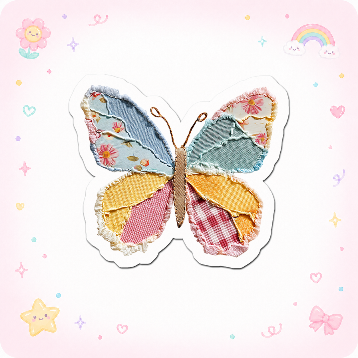 Patchwork Flutter Guru Sticker - - Topperswap