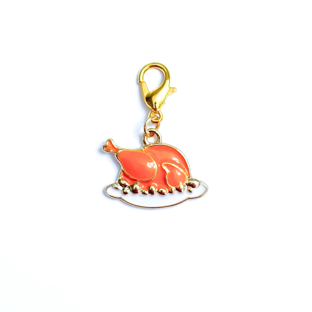Feast Finale Turkey Charm Swapfinity Badge Reel Add-on - - Topperswap