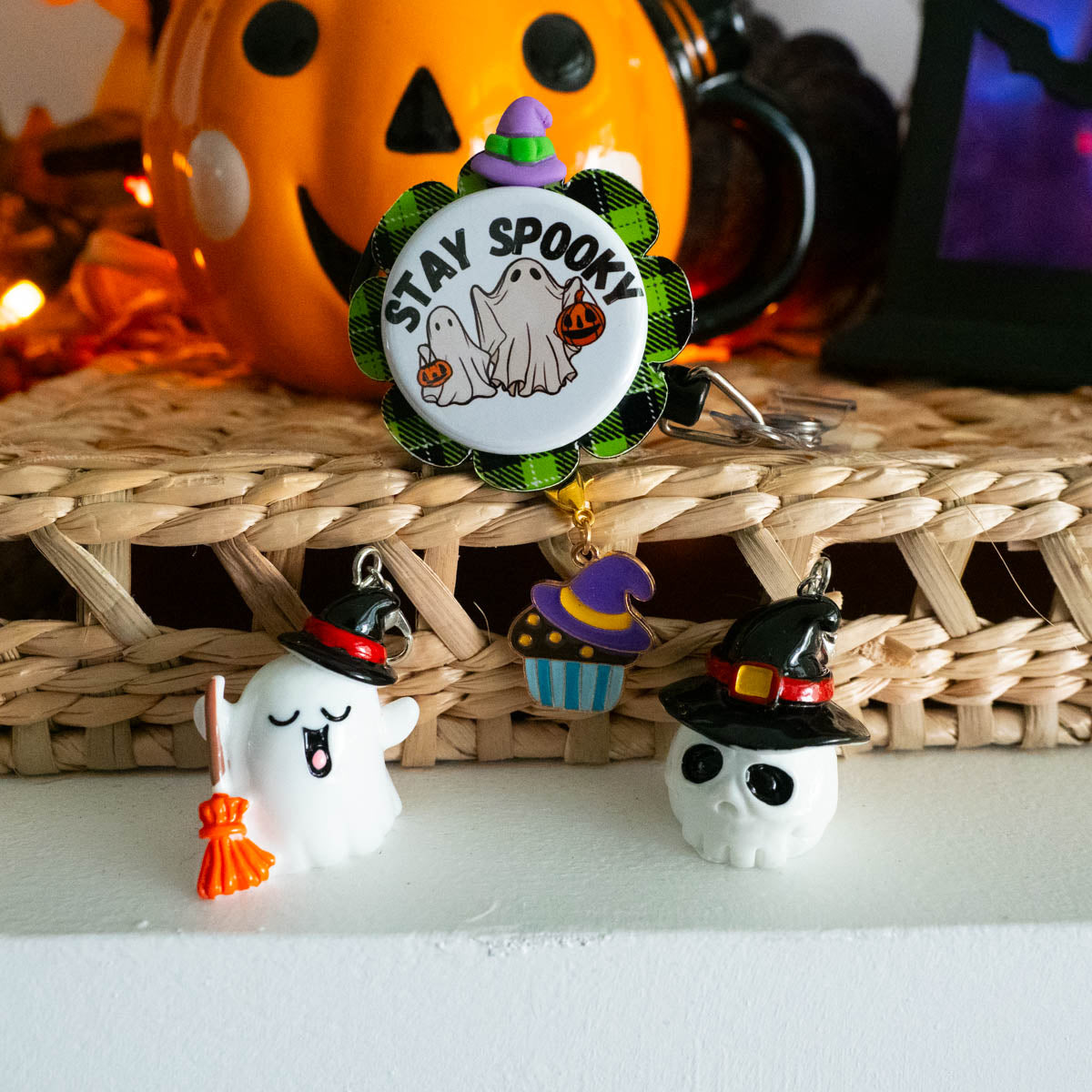 Witchy Cupcake Charm Swapfinity Badge Reel Add-on - - Topperswap