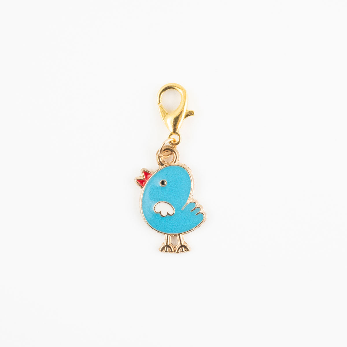 Blue Spring Songbird Charm Swapfinity Badge Reel Add-on - - Topperswap