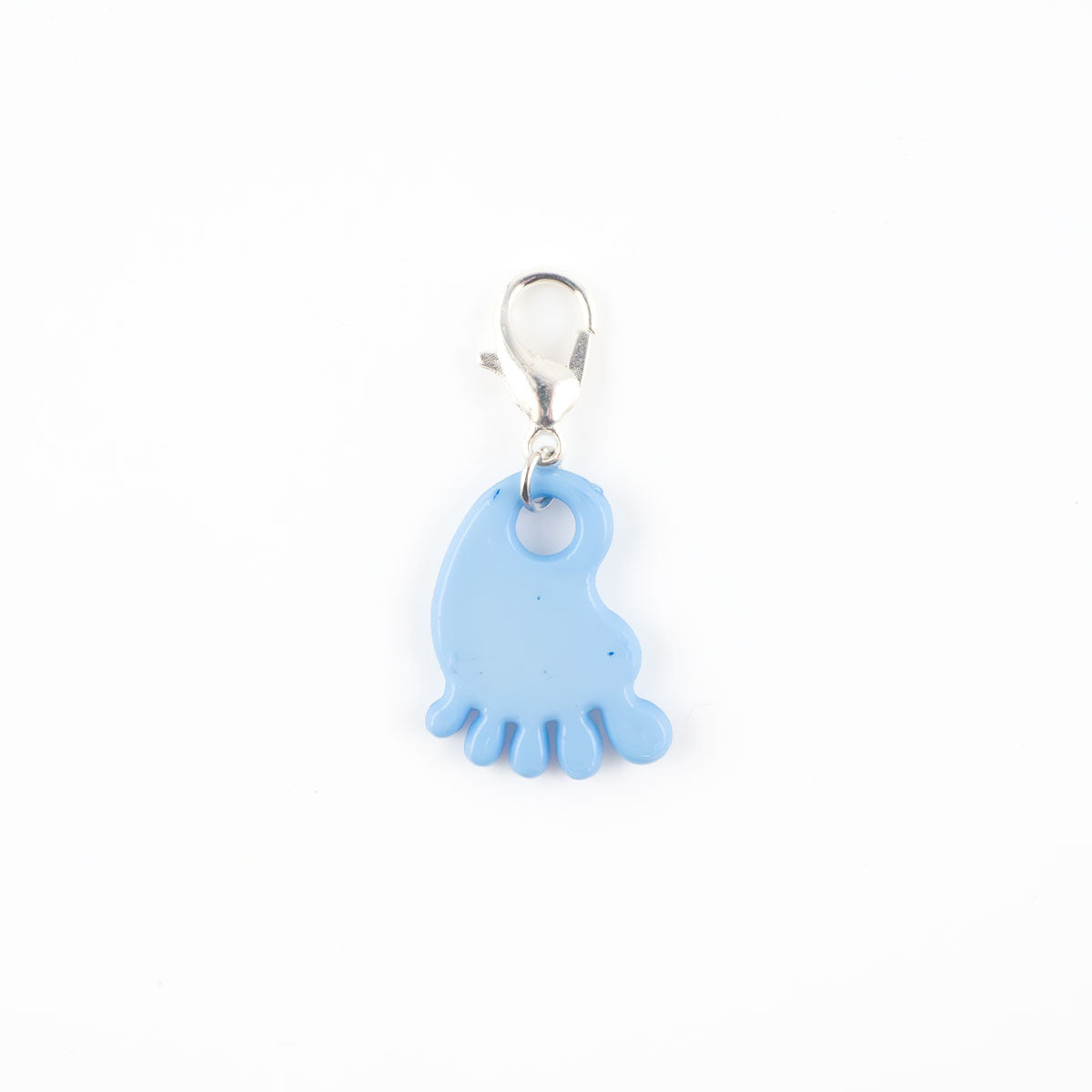 Blue Baby Foot Charm Swapfinity Badge Reel Add-on - - Topperswap