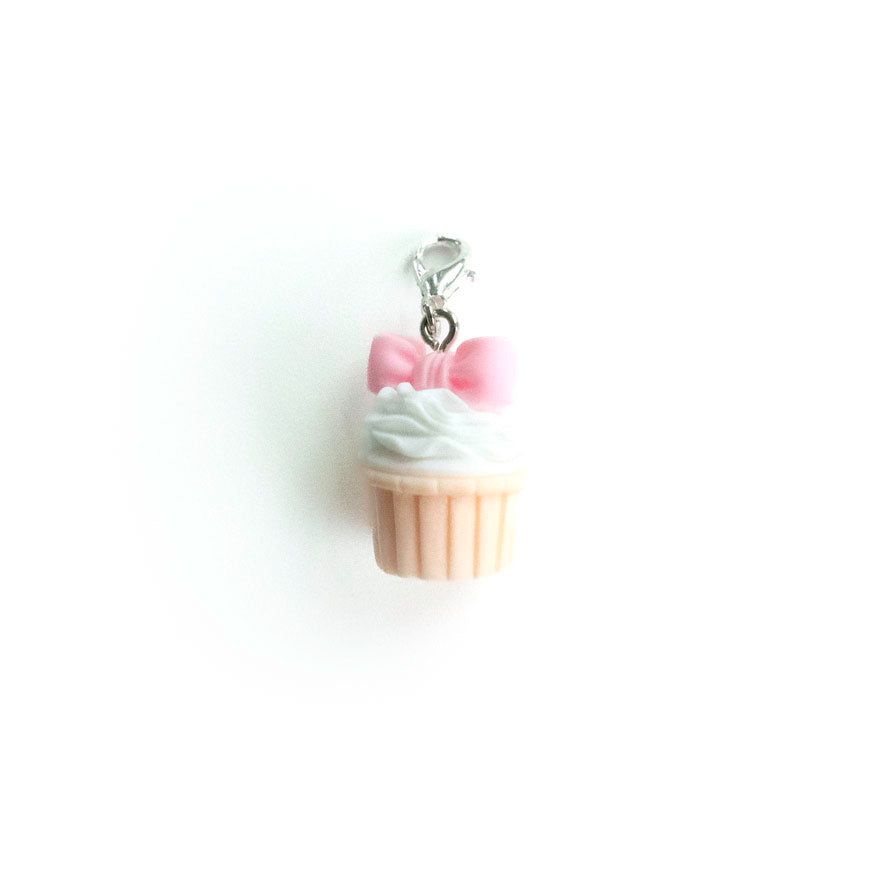 Pink Bow Cupcake Badge Reel Add-on - - Topperswap