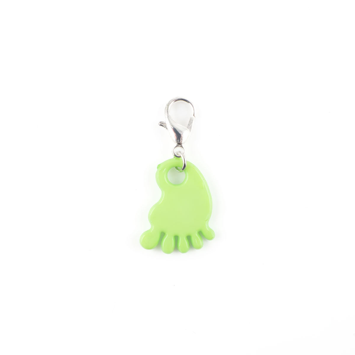 Green Baby Foot Charm Swapfinity Badge Reel Add-on - - Topperswap