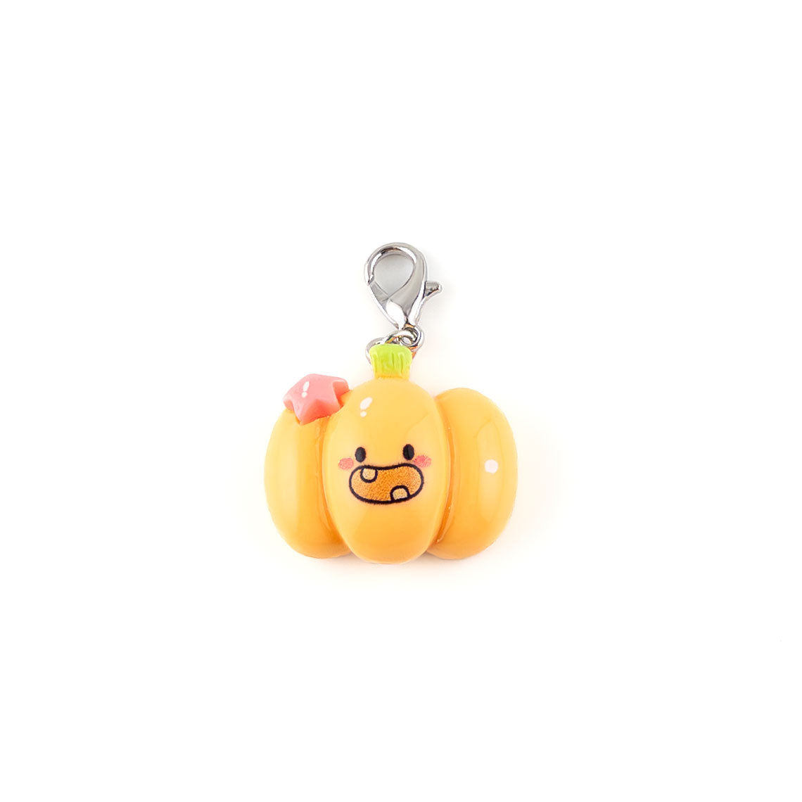 Baby Boo Pumpkin Charm Swapfinity Badge Reel Add-on - - Topperswap