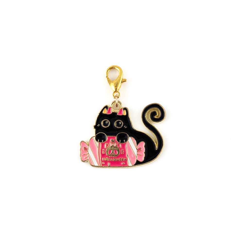 Candy Cat Charm Swapfinity Badge Reel Add-on - - Topperswap