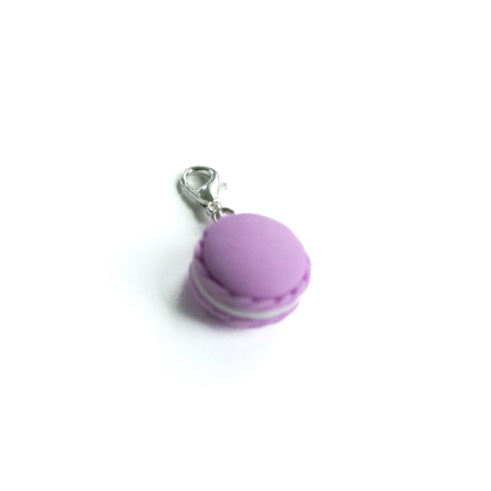 Purple Macaroon Charm Badge Reel Add-on - - Topperswap