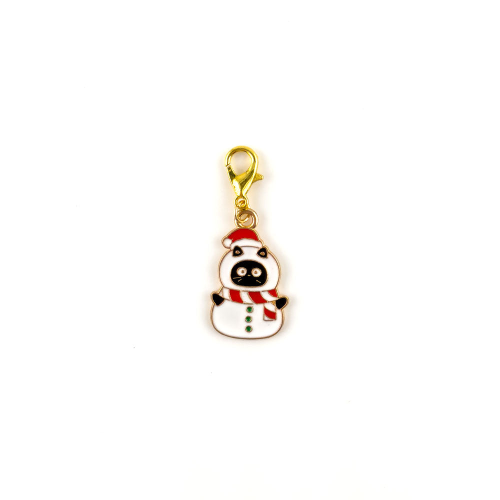 Snowy Catmas Charm Charm Swapfinity Badge Reel Add-on - - Topperswap