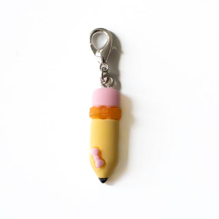 Heart Pencil Teacher Badge Reel Add-on