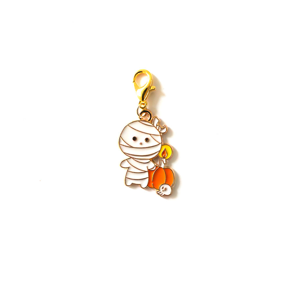 Happy Halloween Mummy Charm Swapfinity Badge Reel Add-on - - Topperswap