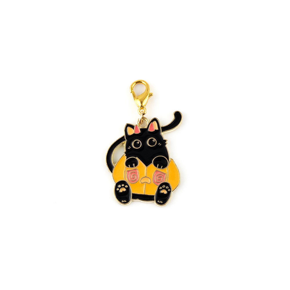 Pumpkin Patch Kitty Charm Swapfinity Badge Reel Add-on - - Topperswap