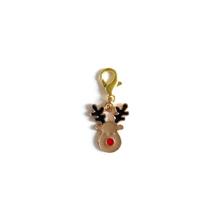 Reindeer Face Charm Swapfinity Badge Reel Add-on