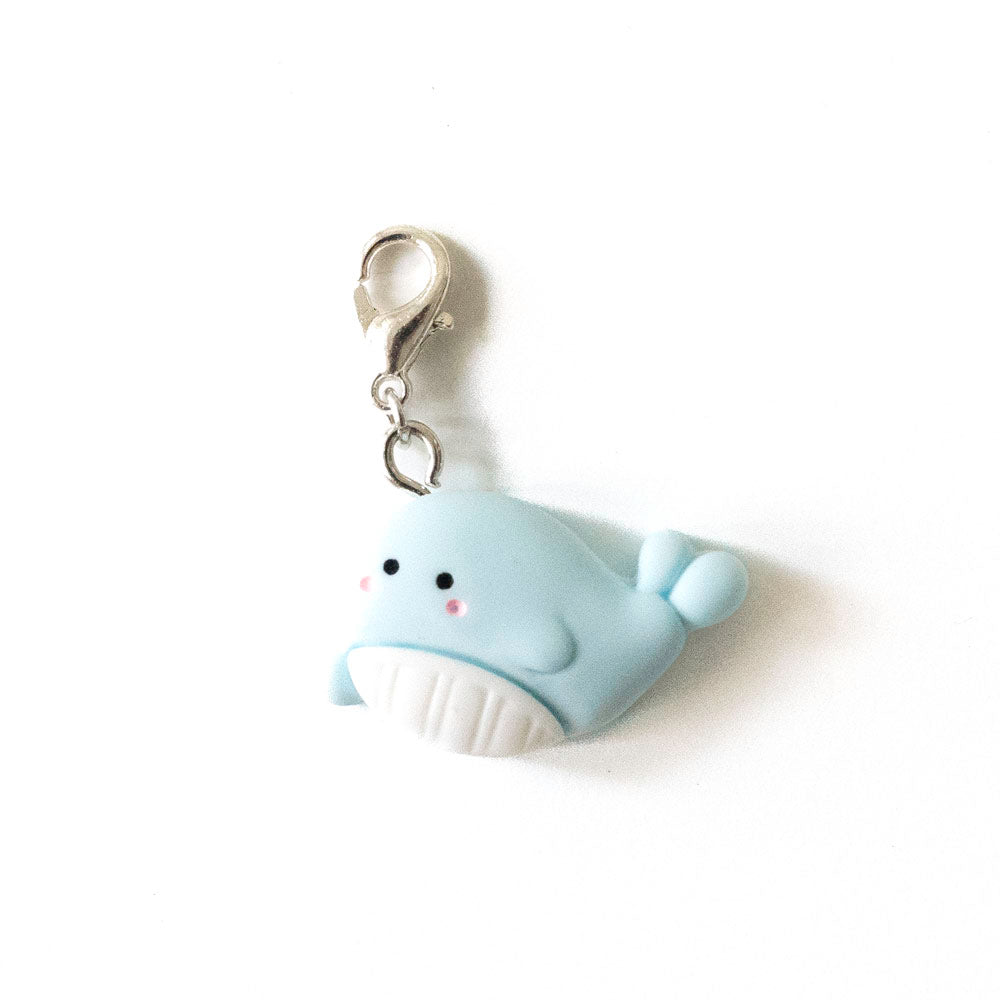 Splashy Whale Charm Badge Reel Add-on - - Topperswap