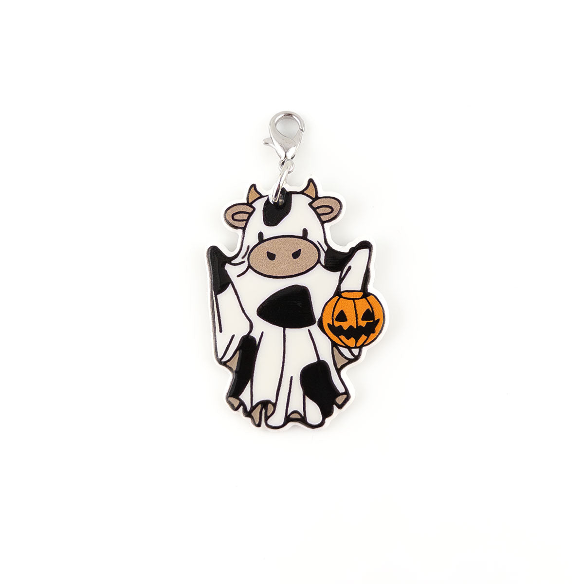 Ghostly Cow Charm Swapfinity Badge Reel Add-on - - Topperswap
