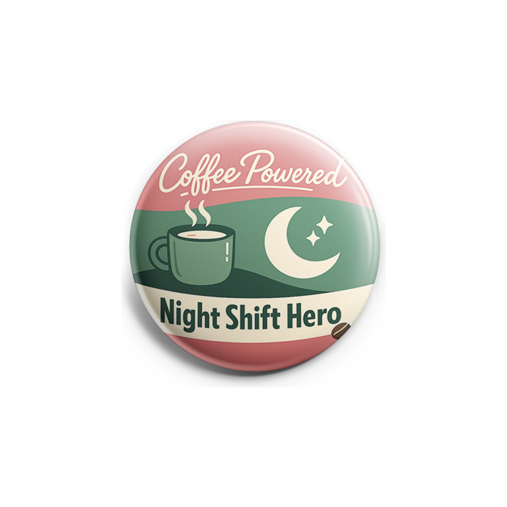 Coffee Powered Night Shift Hero Topper - - Topperswap