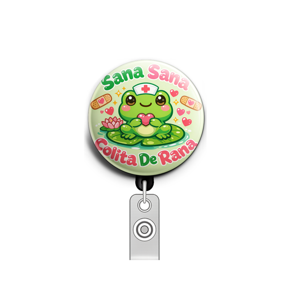 Sana Sana Colita De Rana Swapfinity Retractable ID Badge Reel - - Topperswap