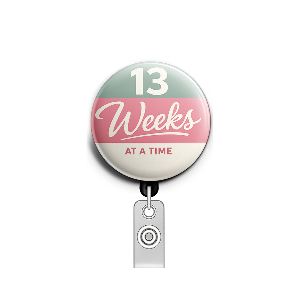 13 Weeks at a Time Swapfinity Retractable ID Badge Reel - - Topperswap