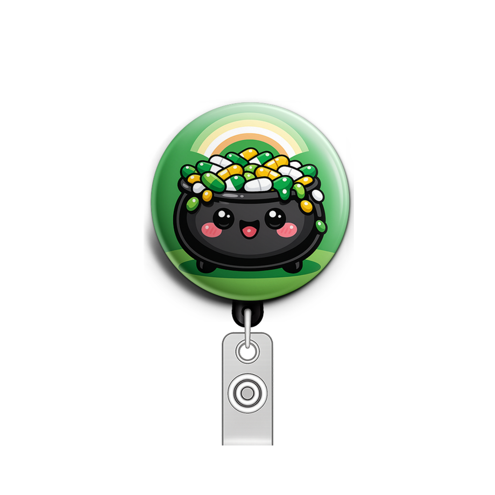 Pot of Gold Pills Swapfinity Retractable ID Badge Reel - - Topperswap