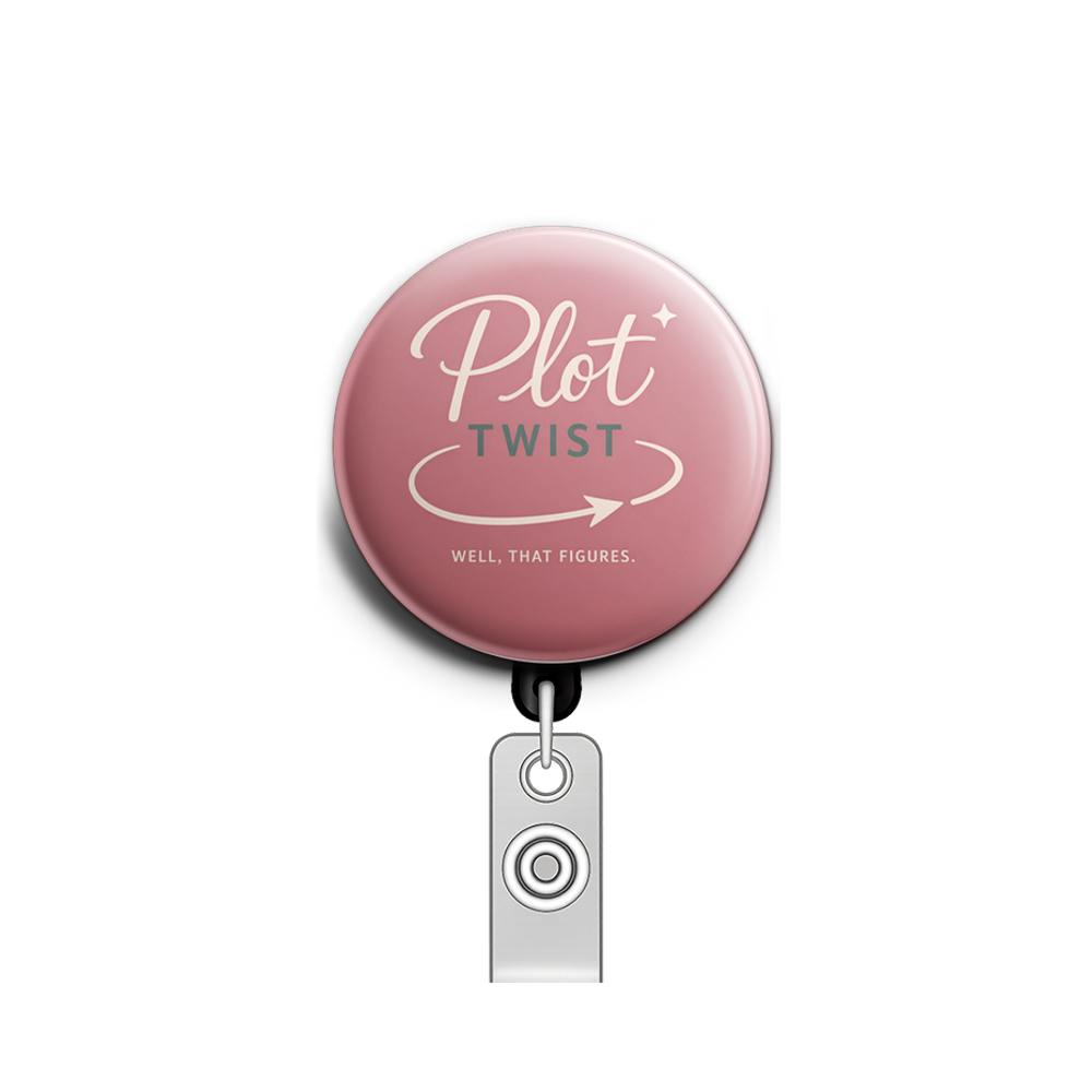 Plot Twist Swapfinity Retractable ID Badge Reel - - Topperswap