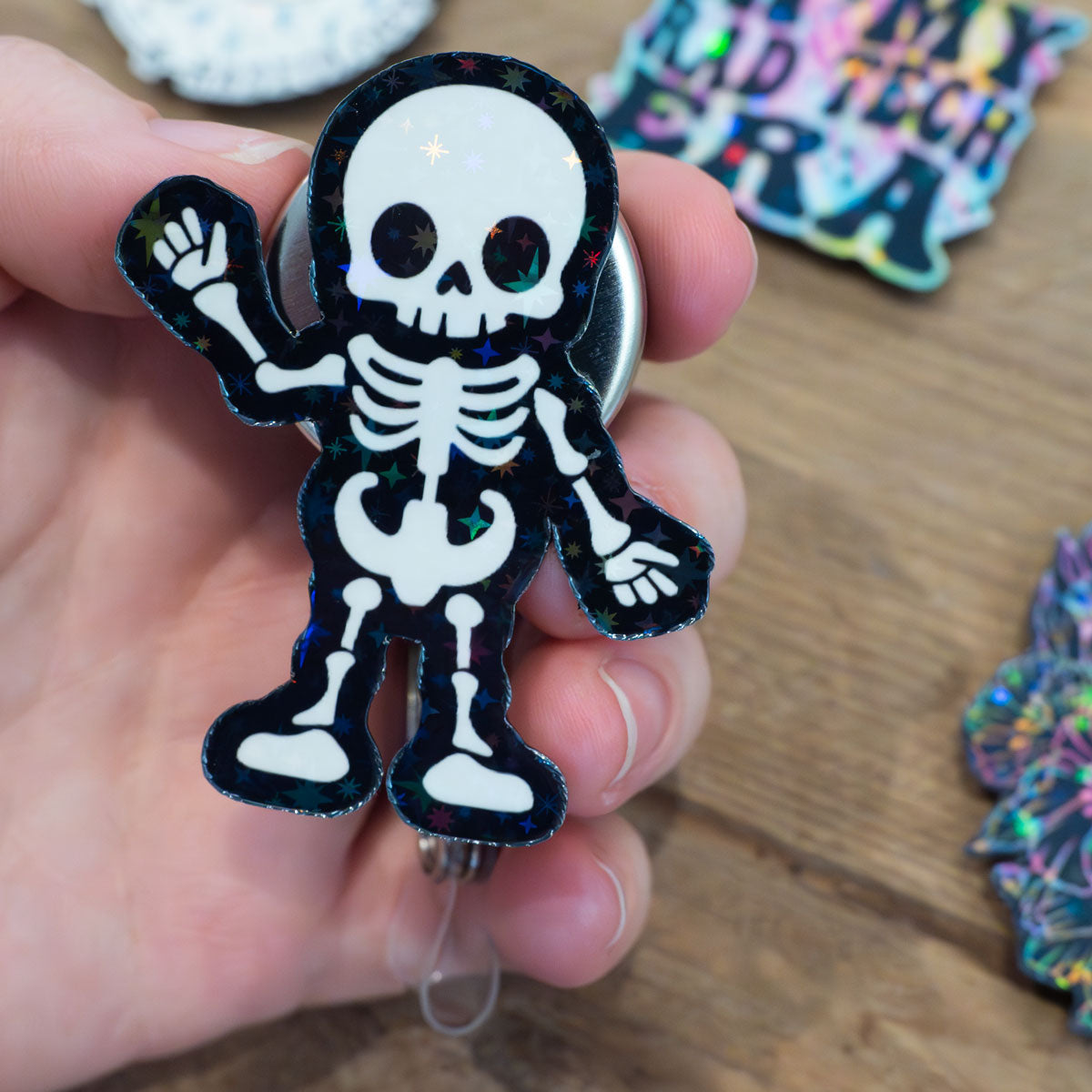 Cute X-Ray Skeleton Pop Topper - - Topperswap