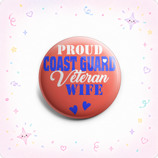 Proud Coast Guard Veteran Wife Topper