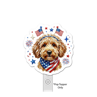 Patriotic Pooch Party Pop Topper