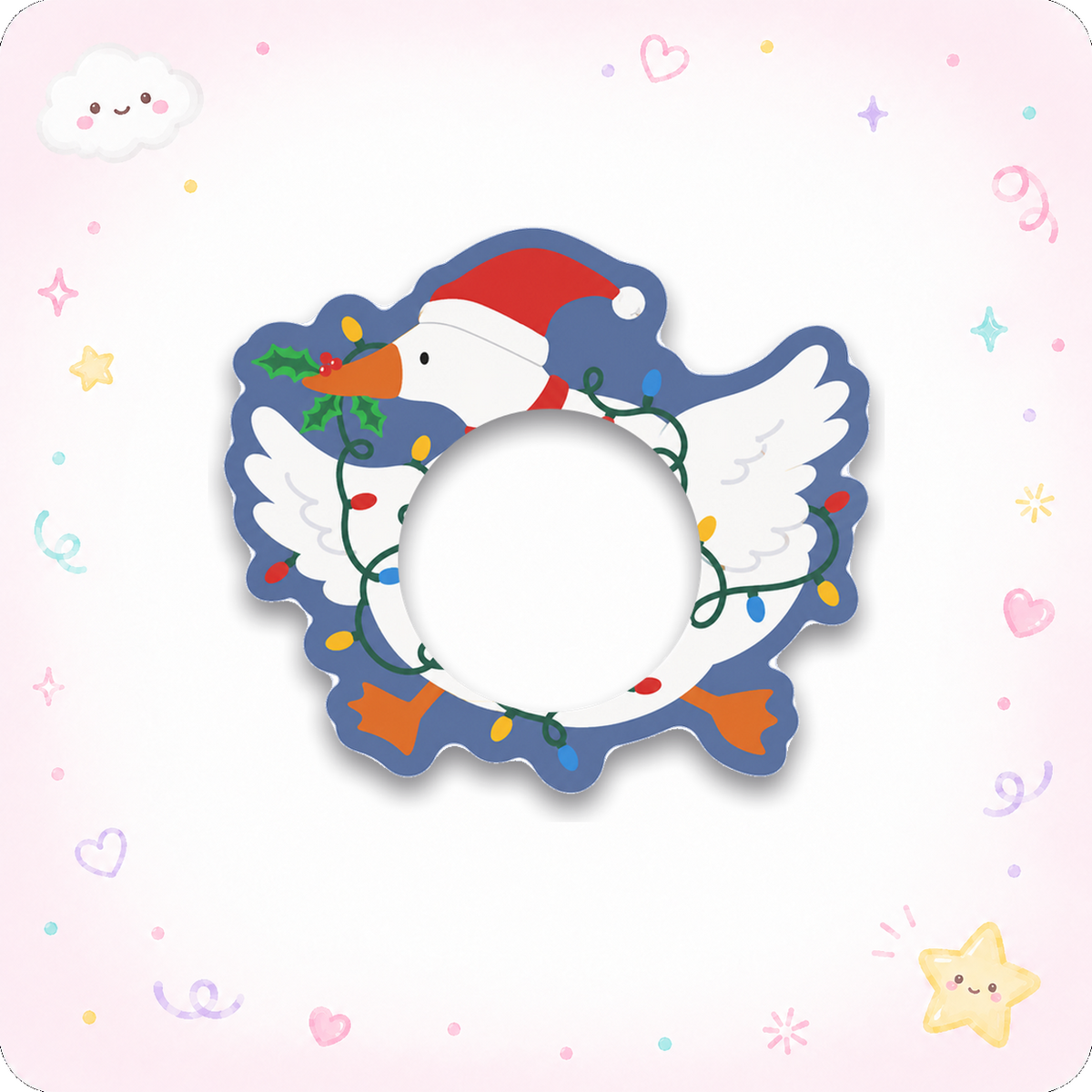 Matching Frame — Festive Goose (Silhouette)