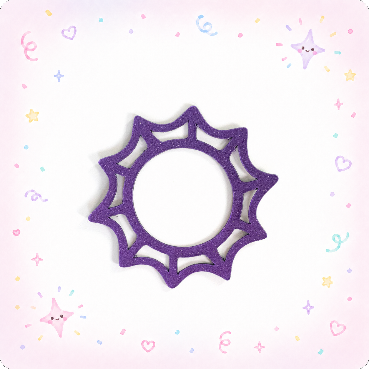 Purple Sparkle Web Swapfinity Swapper Frame - - Topperswap