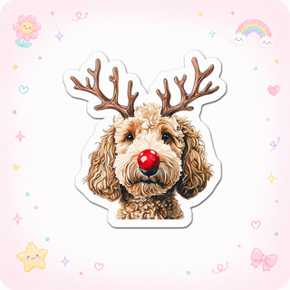 Rudolph's Doodle Delight Sticker