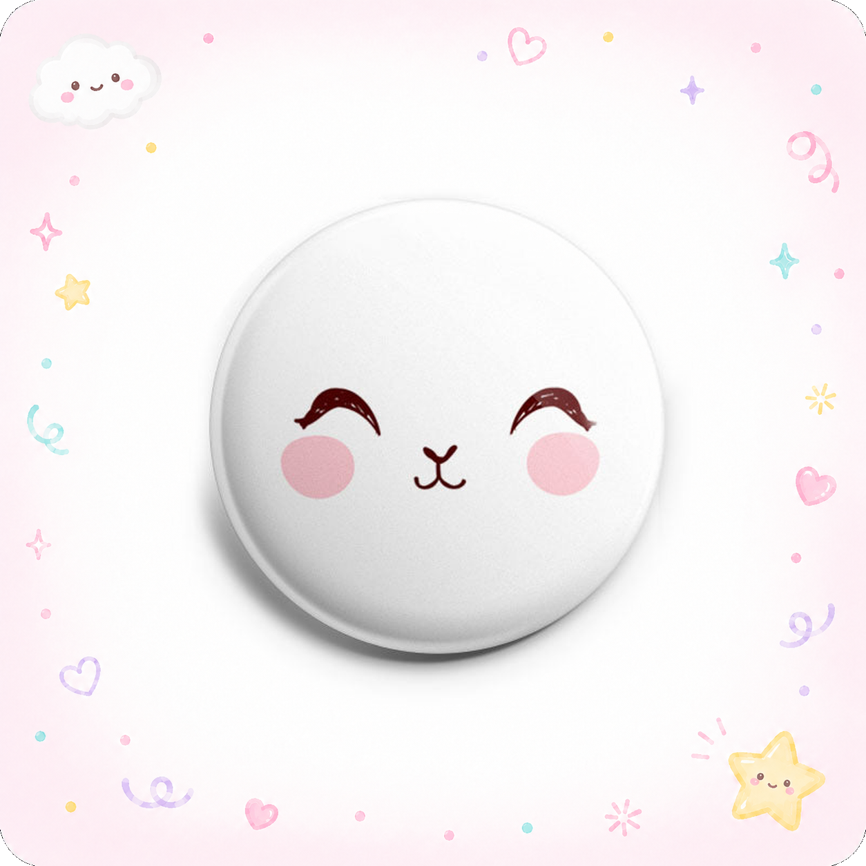 Blushing Bunny Face Topper - - Topperswap