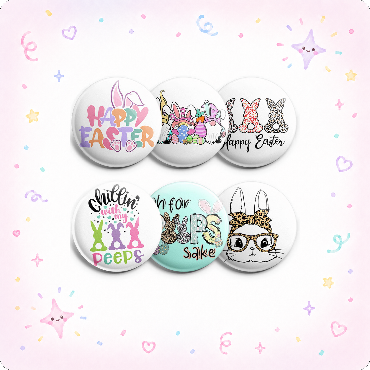 Hippity Easter 6-Pack - - Topperswap