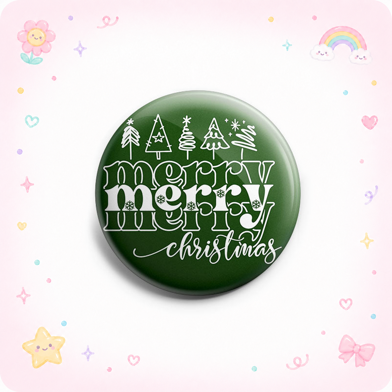 Merry Merry Merry Christmas Topper - - Topperswap