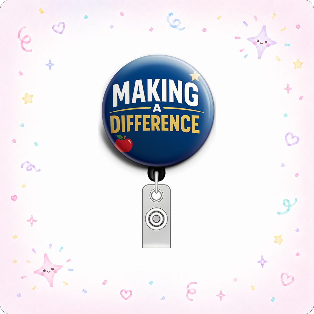 Making A Difference Swapfinity Retractable ID Badge Reel - - Topperswap
