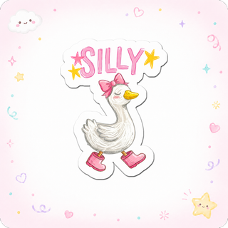 Silliness Supreme Goose Sticker