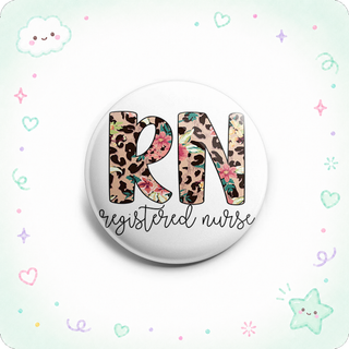 RN Nurse Leopard Topper