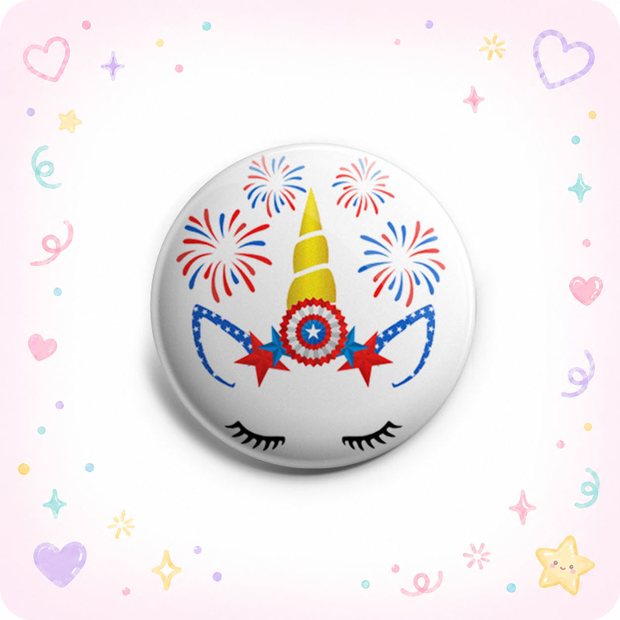 Patriotic Unicorn Topper - - Topperswap